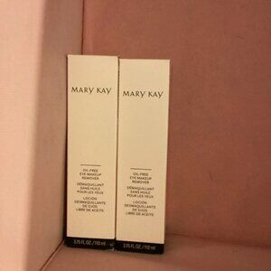 Lot Of (2) Mary Kay Oil Free Eye Makeup Remover 3.75 fl.oz NIB